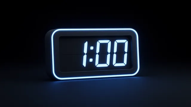 It is one o'clock.